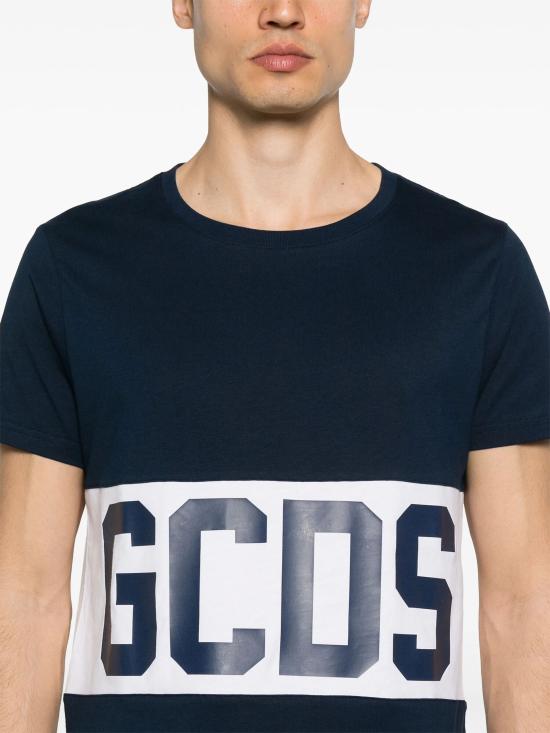 25SS 지씨디에스 반팔 티셔츠 B1XM2314JA3 77 LIGHT NAVY - GCDS