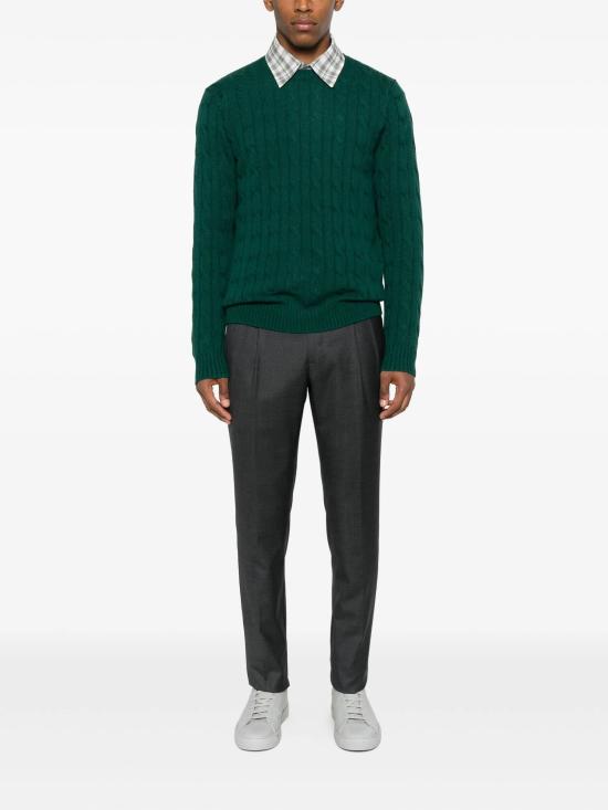 25FW 세인트바쓰 스웨터 REGENT BRAID WOOL 51 BRITISH GREEN - MC2 SAINT BARTH