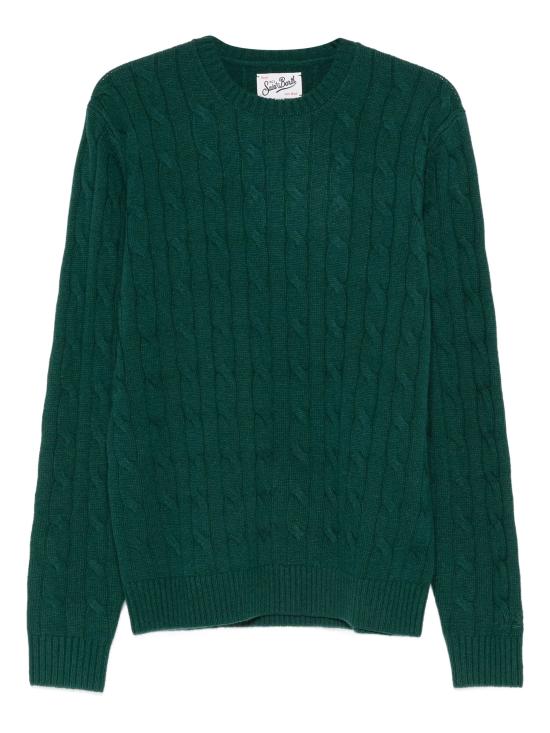 25FW 세인트바쓰 스웨터 REGENT BRAID WOOL 51 BRITISH GREEN
