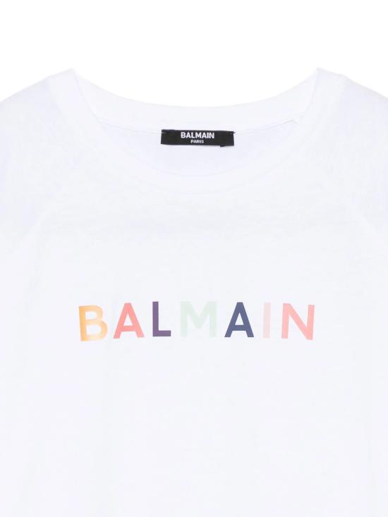 25FW [키즈] 발망 티셔츠 BX8R31Z3186 100MC - BALMAIN