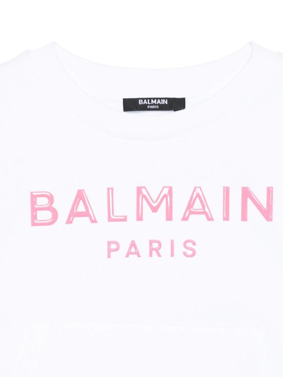 25SS [키즈] 발망 트레이닝 상의 BW4A70Z0081 100FU - BALMAIN