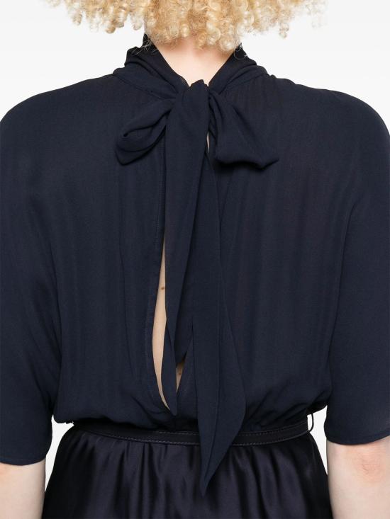 25SS 에르마노 피렌제 롱 원피스 D46EQ013CCE66MF794 00794 BLUE MARINE - ERMANNO FIRENZE