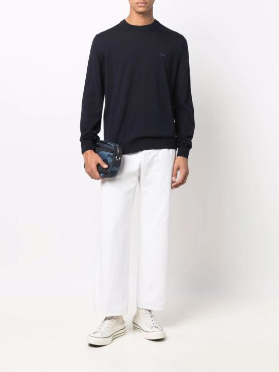 25FW 라코스테 메리노울 크루넥 스웨터 AH1969 166C - LACOSTE