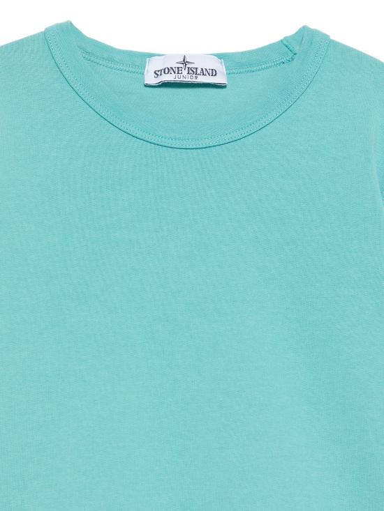 25SS [키즈] 스톤 아일랜드 캐시미어 니트 K1S166100011S0040 V0042 TURQUOISE - STONE ISLAND