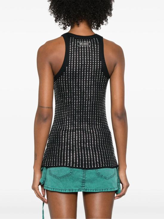25SS 디 아티코 민소매 티셔츠 250WCN00004JJJ051TR 100 BLACK - THE ATTICO