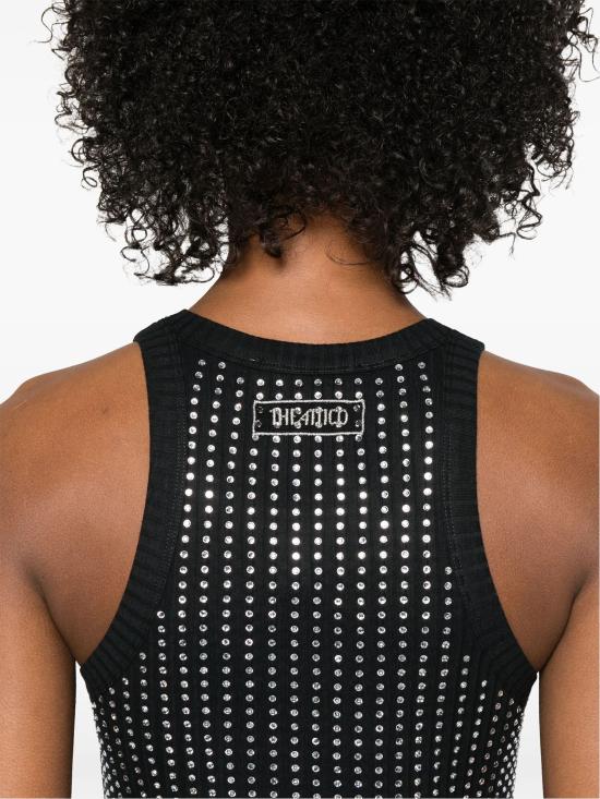 25SS 디 아티코 민소매 티셔츠 250WCN00004JJJ051TR 100 BLACK - THE ATTICO