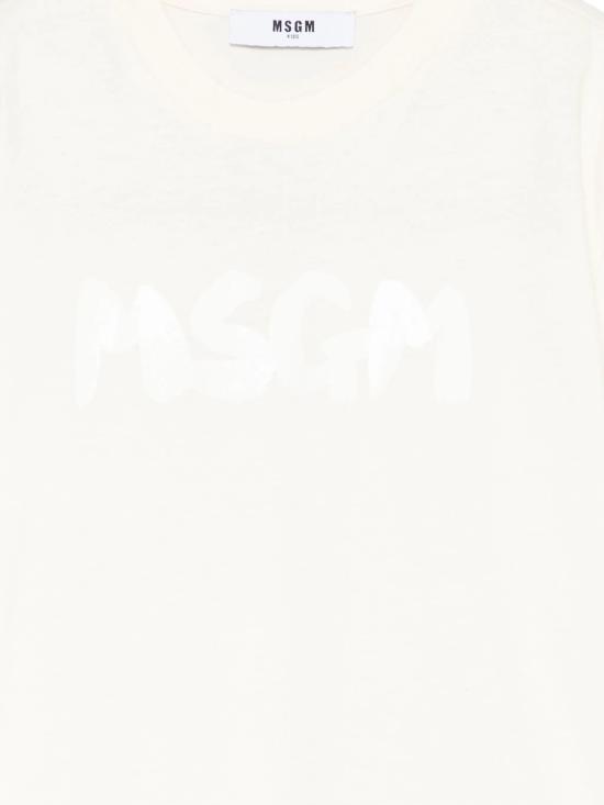 25FW [키즈] 엠에스지엠 티셔츠 F5MSJUTH011 013 CREMA - MSGM