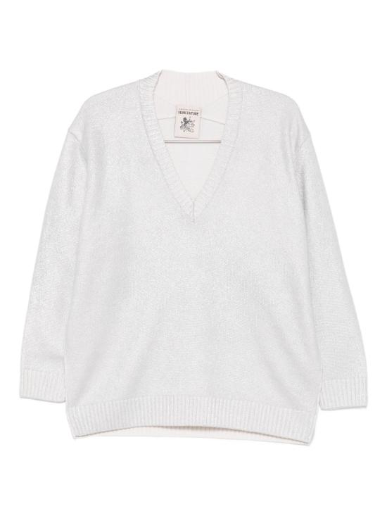 25FW 세미쿠튀르 스웨터 S5WC34 SPM01 SPALMATO ARGENTO