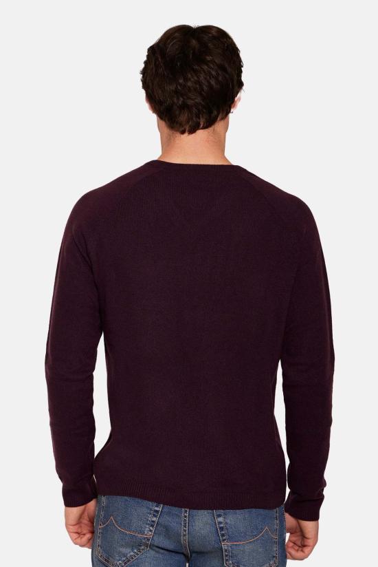  블루&크림 스웨터 포드 캐시미어 브이넥 - BLUE&CREAM