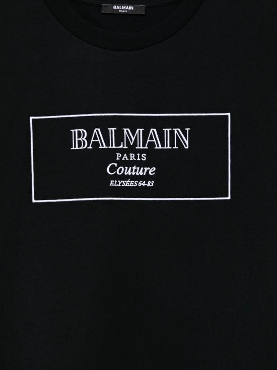 25FW [키즈] 발망 티셔츠 BX8P51Z3186 930BC - BALMAIN