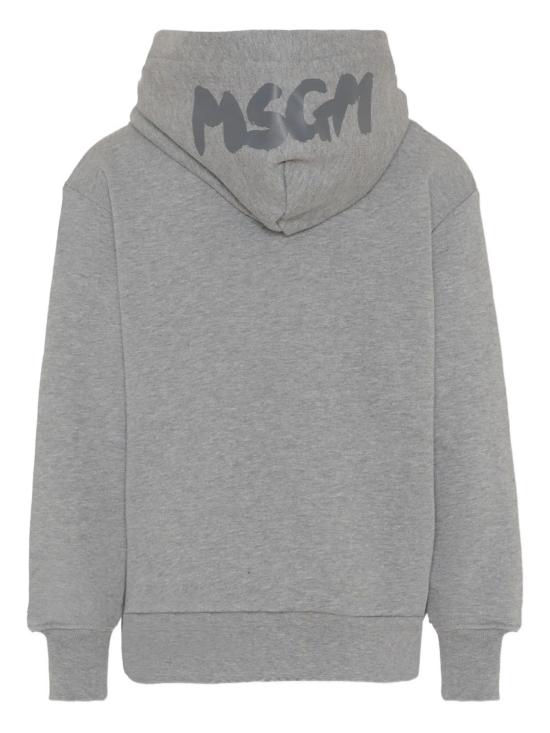 25FW [키즈] 엠에스지엠 니트/스웻셔츠 F5MSJUZH002 104 GRIGIO MELANGE SCURO - MSGM