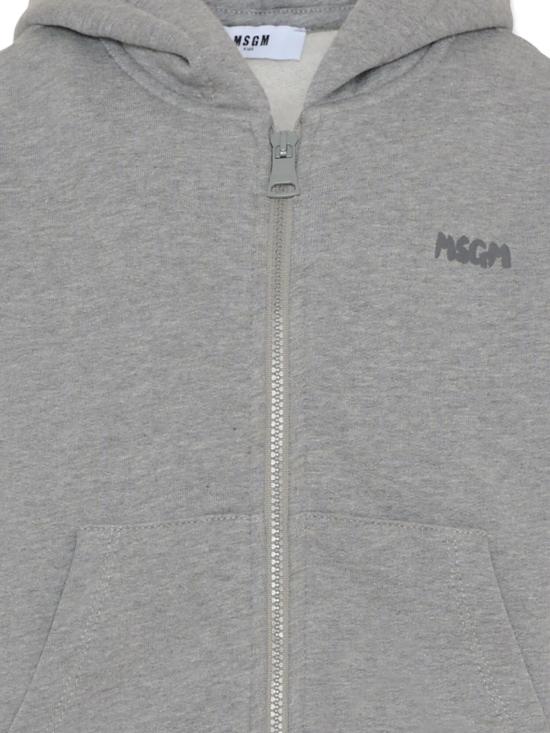 25FW [키즈] 엠에스지엠 니트/스웻셔츠 F5MSJUZH002 104 GRIGIO MELANGE SCURO - MSGM