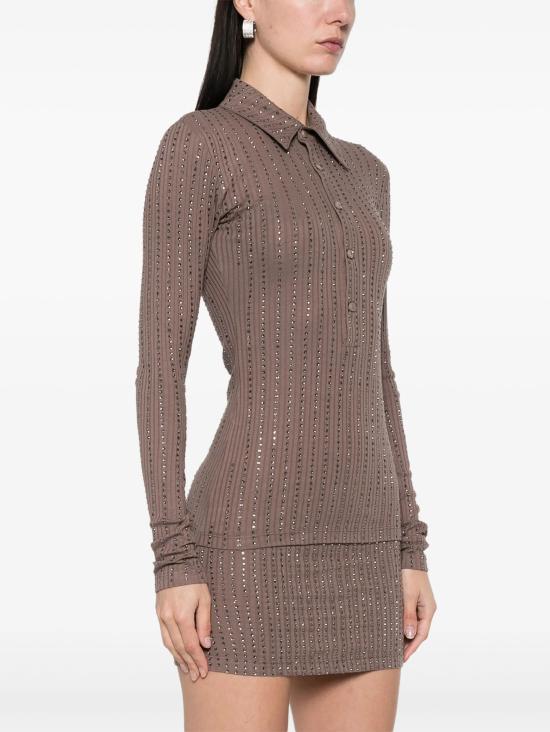 25SS 디 아티코 긴팔 티셔츠 250WCT00351JJJ051TR 875 FADED MUD - THE ATTICO