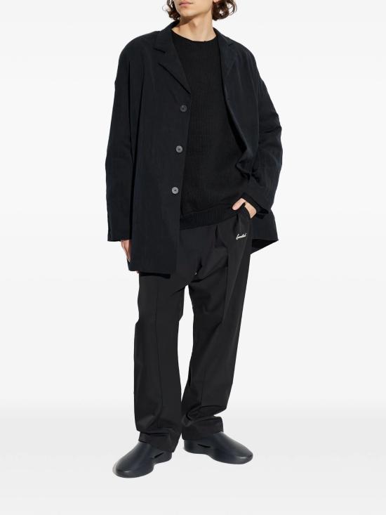 25FW 피어오브갓 엠브로이더드 와플 크루넥 스웨터 192HO254331F VINTAGE BLACK - FEAR OF GOD