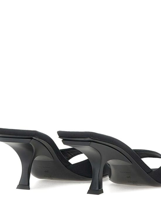 25SS 디 아티코 뮬/슬리퍼 248WSH00838VVV015AA 100 BLACK - THE ATTICO