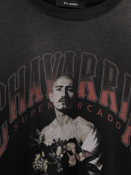 25FW 윌리 차바리아 반팔 티셔츠 WCJSY0141 001 BLACK - WILLY CHAVARRIA