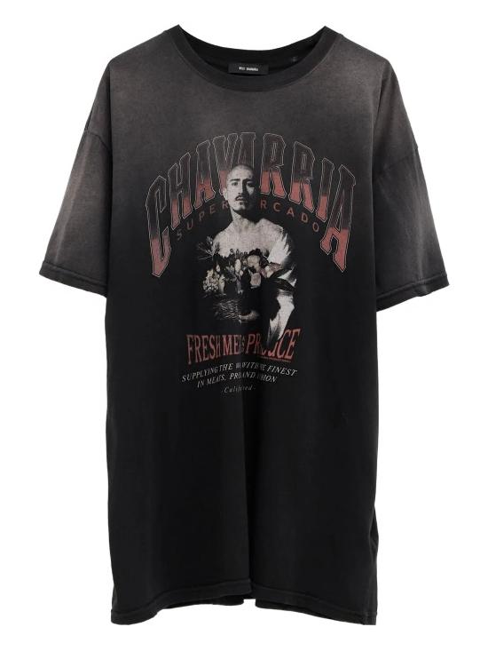 25FW 윌리 차바리아 반팔 티셔츠 WCJSY0141 001 BLACK