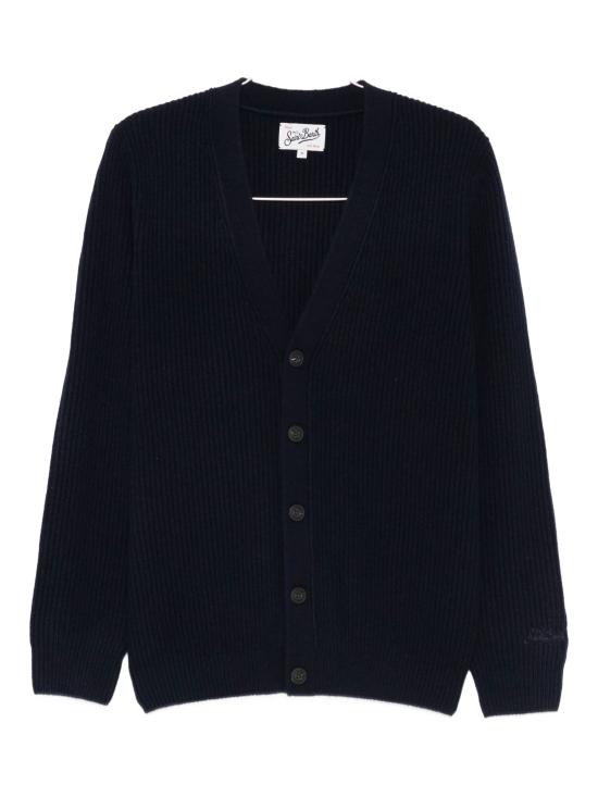 25FW 세인트바쓰 가디건 HERRISON RIB WOOL 62 NIGHT BLUE