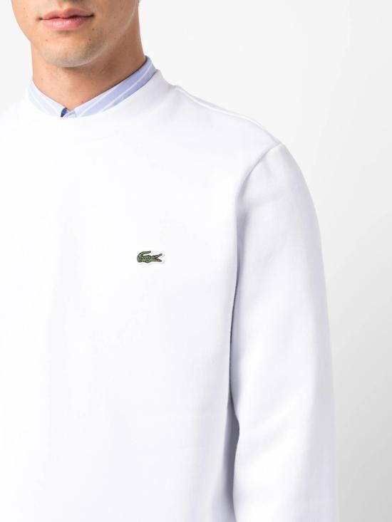 25FW 라코스테 오가닉 브러쉬드 코튼 스웨트셔츠 SH9608 001C - LACOSTE