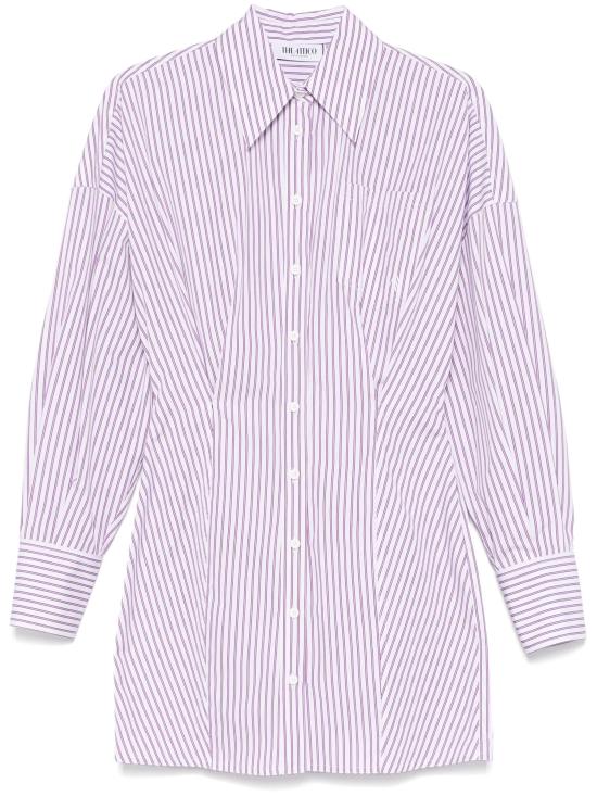 25SS 디 아티코 숏 원피스 250WCA00384CCC054AA 871 WHITE PURPLE