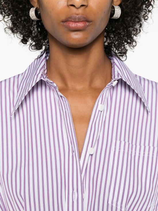 25SS 디 아티코 숏 원피스 250WCA00384CCC054AA 871 WHITE PURPLE - THE ATTICO