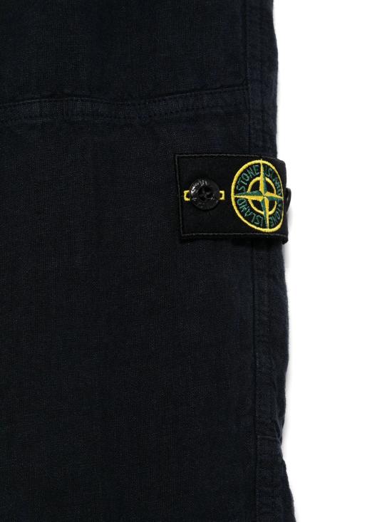 25SS [키즈] 스톤 아일랜드 스트레이트 팬츠 K1S163100002S0145 V0020 NAVY BLUE - STONE ISLAND