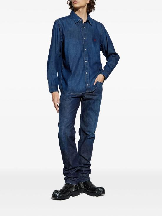 25FW 디젤 긴팔 셔츠 A035340DBDB 01C - DIESEL