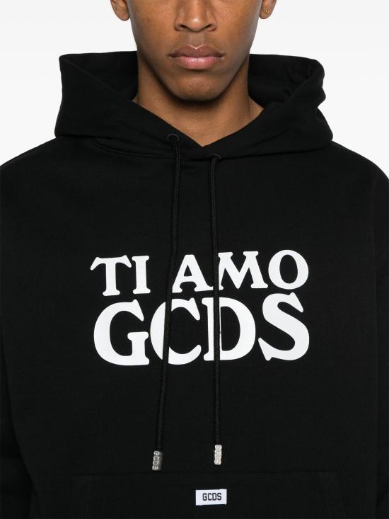 25SS 지씨디에스 후드 티셔츠 A2OM1910JG5 99 BLACK - GCDS