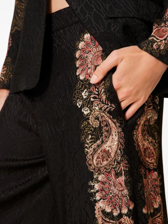 25FW 트윈셋 팔라초 팬츠 252TP2041 12742 NERO RUGGINE - TWINSET