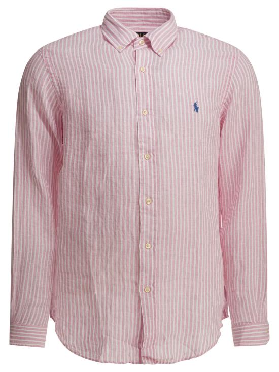 26SS 폴로 랄프로렌 긴팔 셔츠 7109821435005137B PINK WHITE Pink