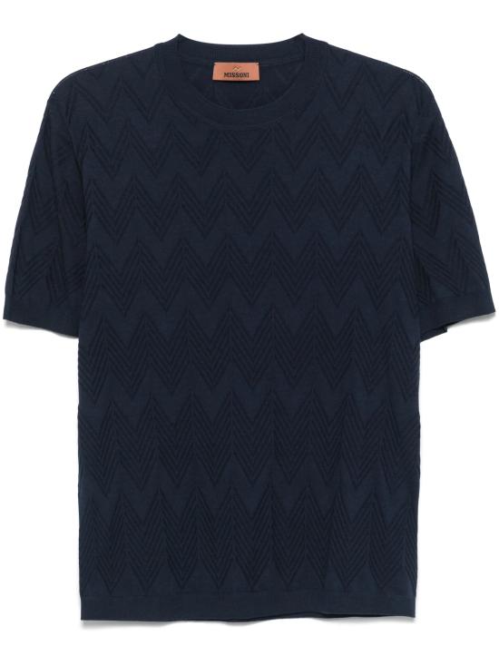 25SS 미소니 반팔 티셔츠 US25SL02BK043Z S72JF NAVY