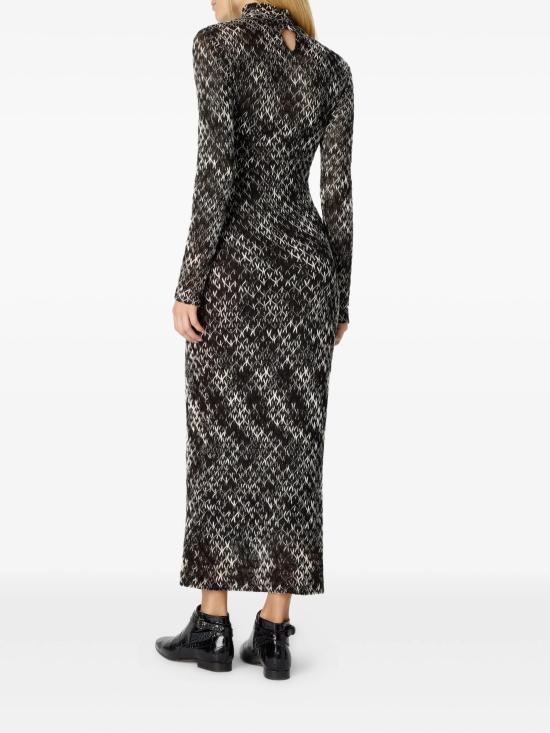 25FW 미소니 롱 원피스 DS25WG24BR012N S80DO DARK BROWN - MISSONI
