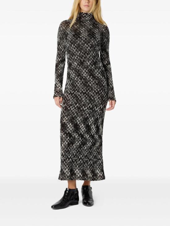 25FW 미소니 롱 원피스 DS25WG24BR012N S80DO DARK BROWN - MISSONI