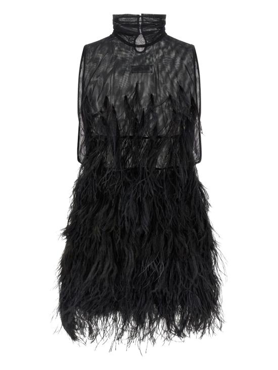 25FW 디 아티코 미디 원피스 251WCA00444PAA111RA 100 BLACK
