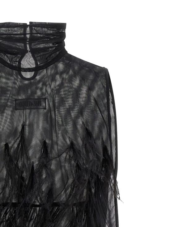 25FW 디 아티코 미디 원피스 251WCA00444PAA111RA 100 BLACK - THE ATTICO