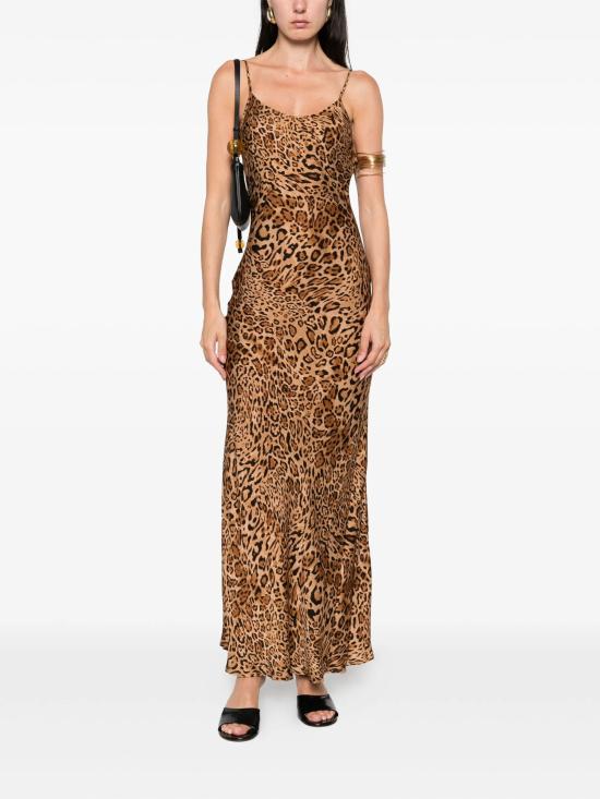 25FW 트윈셋 롱 원피스 252TP2477 12737 ANIMALIER COFFEE - TWINSET