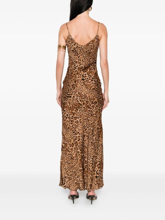 25FW 트윈셋 롱 원피스 252TP2477 12737 ANIMALIER COFFEE - TWINSET