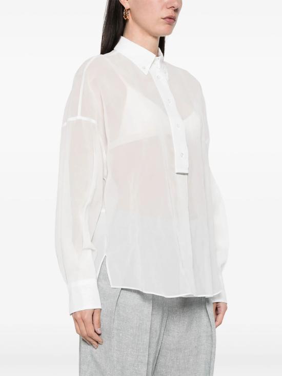 25SS 브루넬로 쿠치넬리 셔츠 MH911RA905 C100 - BRUNELLO CUCINELLI