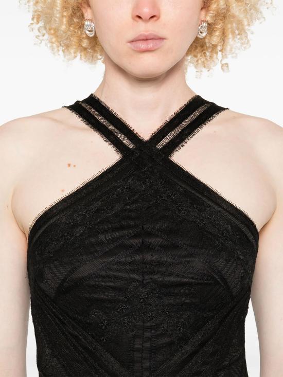 25SS 에르마노 피렌제 롱 원피스 D46EQ040E23MF099 00099 NERO - ERMANNO FIRENZE