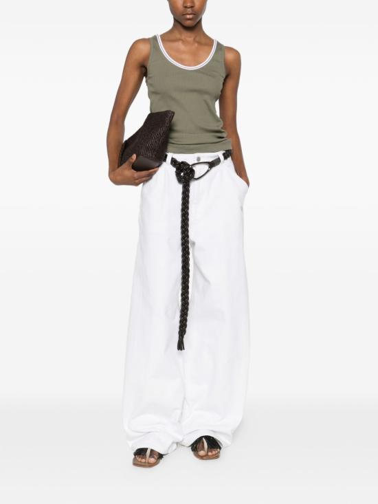 26SS 브루넬로 쿠치넬리 민소매 티셔츠 MG902DO310 CLY21 Green - BRUNELLO CUCINELLI