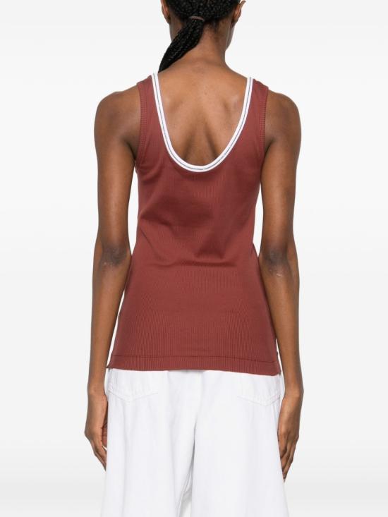 26SS 브루넬로 쿠치넬리 민소매 티셔츠 MG902DO310 CRZ34 Red - BRUNELLO CUCINELLI