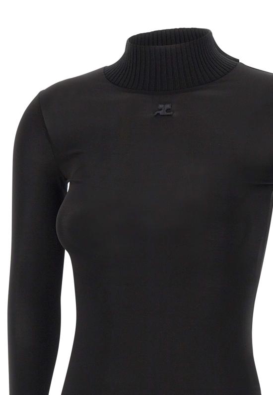 26SS 쿠레쥬 스웨터 PERJTO029JS0115 BLACK Black - COURREGES