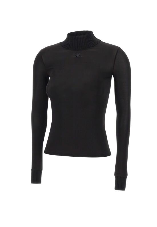 26SS 쿠레쥬 스웨터 PERJTO029JS0115 BLACK Black