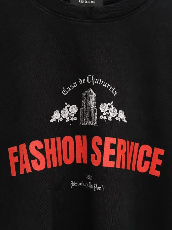 25FW 윌리 차바리아 반팔 티셔츠 WCJSY0143 001 BLACK - WILLY CHAVARRIA