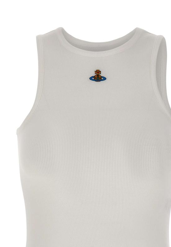  비비안웨스트우드 민소매 티셔츠 3G01003Z J009CA401 White - VIVIENNE WESTWOOD