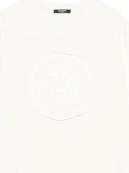 25FW [키즈] 발망 티셔츠 BX8Q61Z3186 109AV - BALMAIN