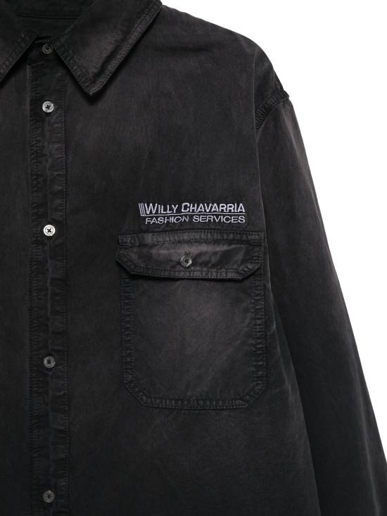 25FW 윌리 차바리아 긴팔 셔츠 WCSHT0026 0010 BLACK - WILLY CHAVARRIA