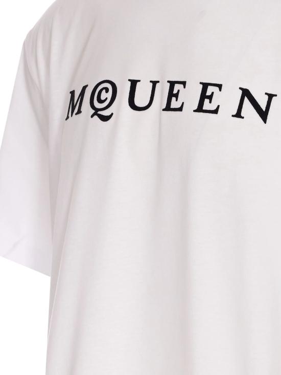 25FW MC QUEEN 반팔 티셔츠 828420QTADD 0909 WHITE BLACK - OTHER BRANDS