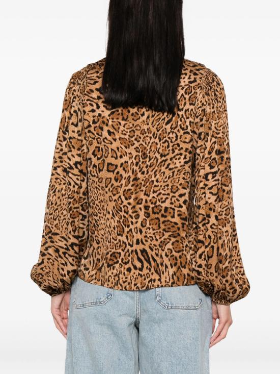 25FW 트윈셋 셔츠 252TP2476 12737 ANIMALIER COFFEE - TWINSET