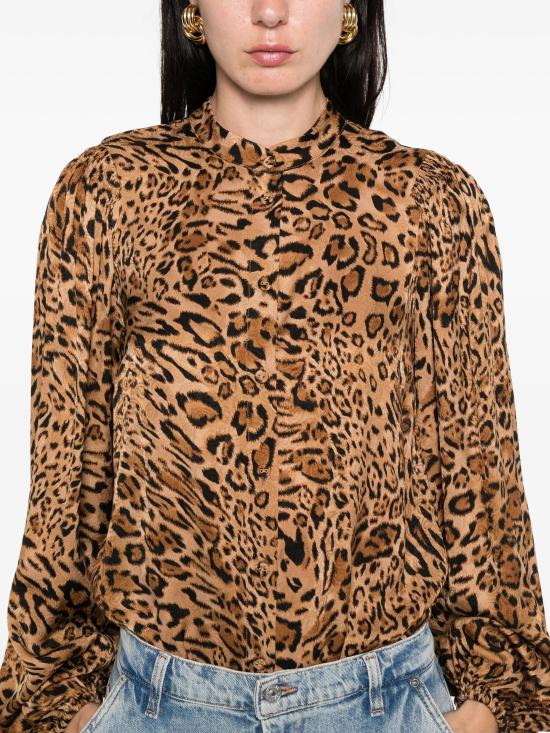 25FW 트윈셋 셔츠 252TP2476 12737 ANIMALIER COFFEE - TWINSET